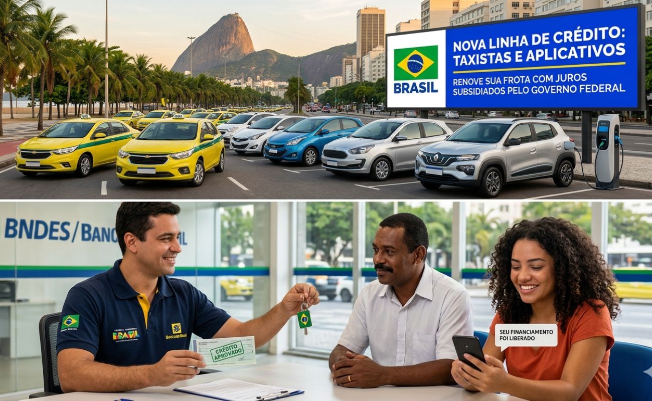 Saiba sobre a Nova Linha de Crédito que o Governo Federal estará liberando para motoristas de aplicativos e taxistas.