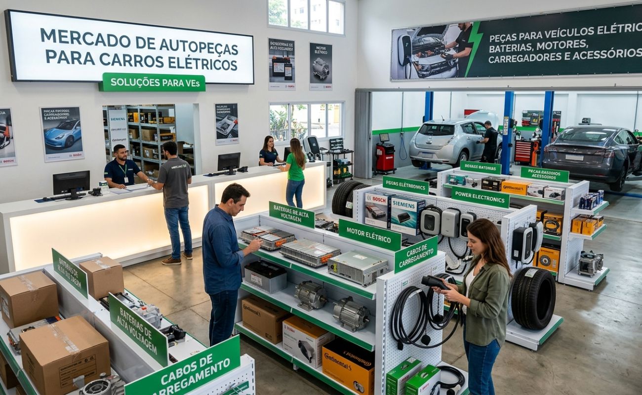 A Revolução Silenciosa no Pós-Venda: Como Está o Mercado de Autopeças para Carros Elétricos?